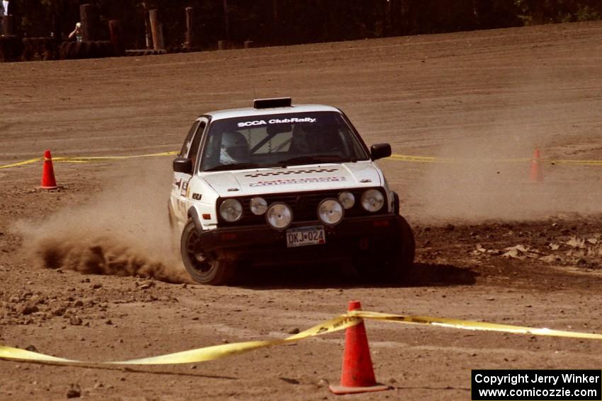 Aaron Hatz / Brendan Higgins VW GTI on SS8, Speedway Shennanigans.