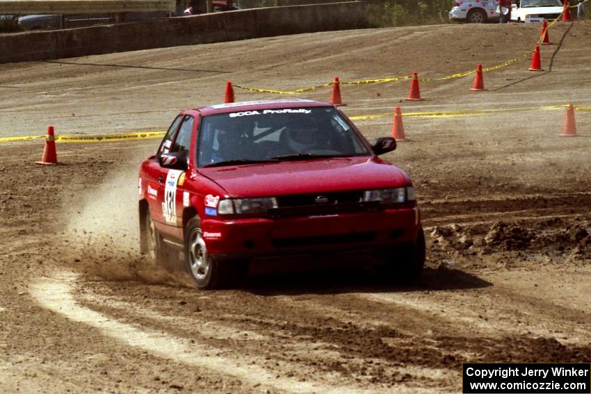 Jon Tabor / Kevin Poirier Nissan Sentra SE-R on SS8, Speedway Shennanigans.