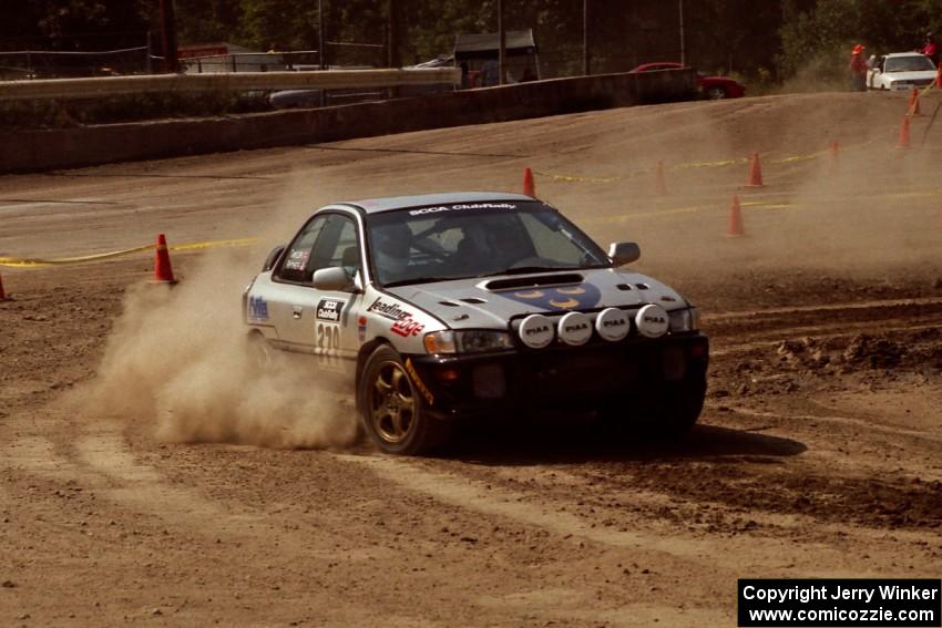 Jonathan Ryther / Nick Taylor Subaru Impreza 2.5RS on SS8, Speedway Shennanigans.