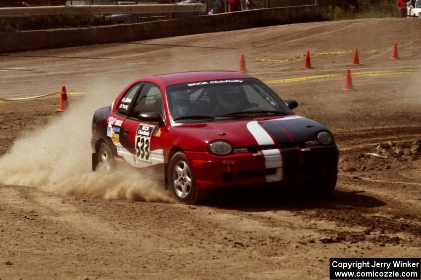 Tom Young / Jim LeBeau Dodge Neon ACR on SS8, Speedway Shennanigans.