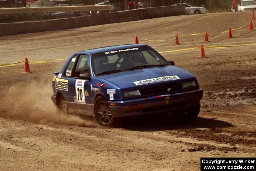 Kendall Russell / Dave Weiman Dodge Shadow on SS8, Speedway Shennanigans.