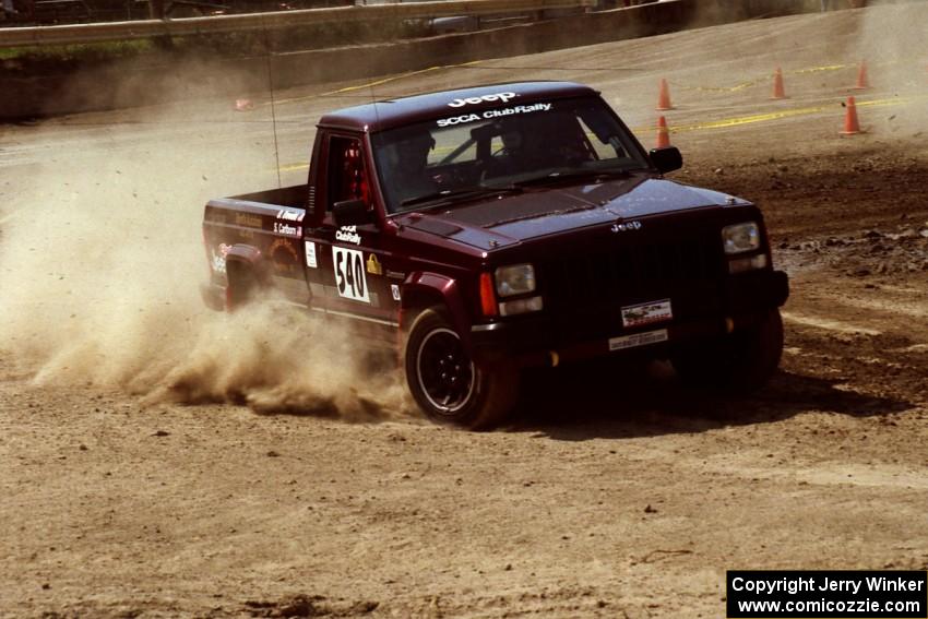 Scott Carlborn / Dale Dewald Jeep Comanche on SS8, Speedway Shennanigans.