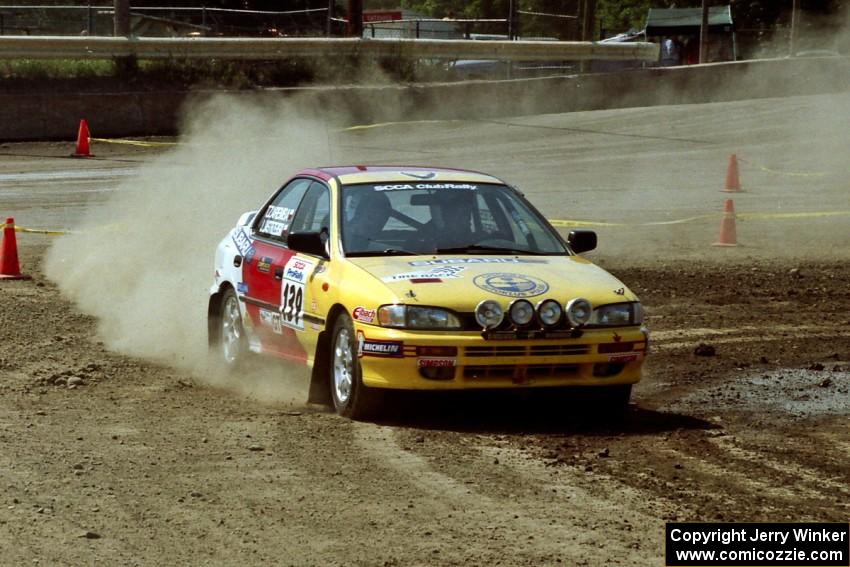 Janusz Jastrzebski / Tomasz Zaremba Subaru Impreza on SS8, Speedway Shennanigans.