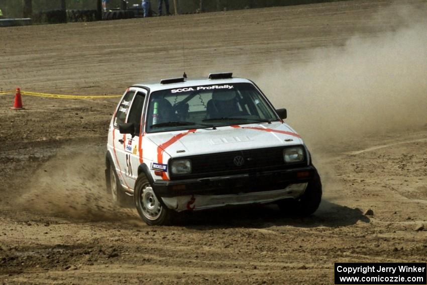 Doug Davenport / Lea Davenport VW GTI on SS8, Speedway Shennanigans.