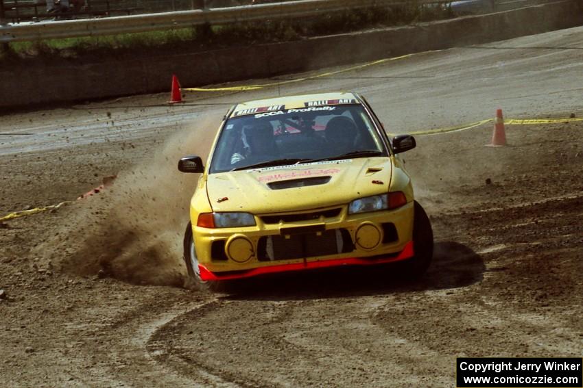 Mark Nelson / John Dillon Mitsubishi Lancer Evo IV on SS8, Speedway Shennanigans.
