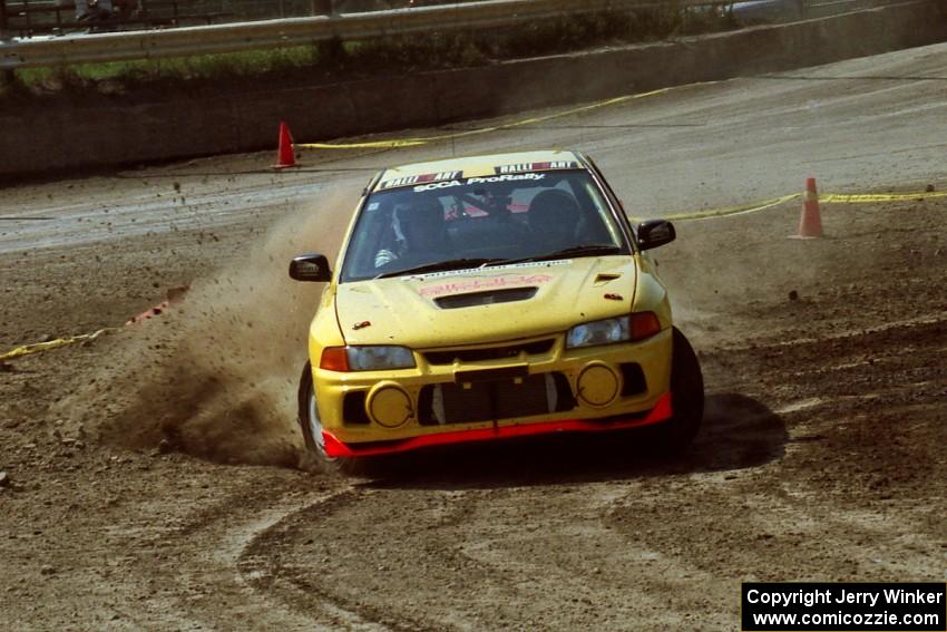 Mark Nelson / John Dillon Mitsubishi Lancer Evo IV on SS8, Speedway Shennanigans.