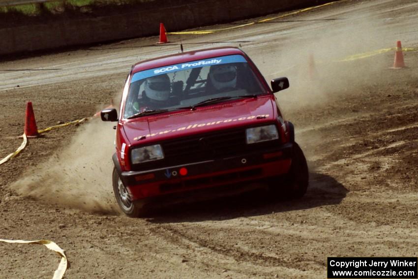 Brian Vinson / Richard Beels VW GTI on SS8, Speedway Shennanigans.