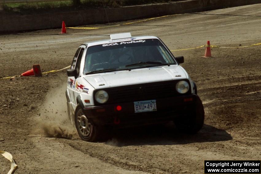 Bob Nielsen / Brett Corneliusen VW GTI on SS8, Speedway Shennanigans.