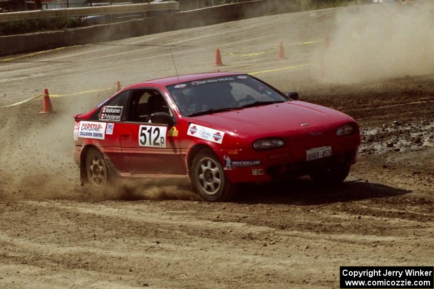 Jouni Pohjolainen / John Matikainen Nissan NX2000 on SS8, Speedway Shennanigans.