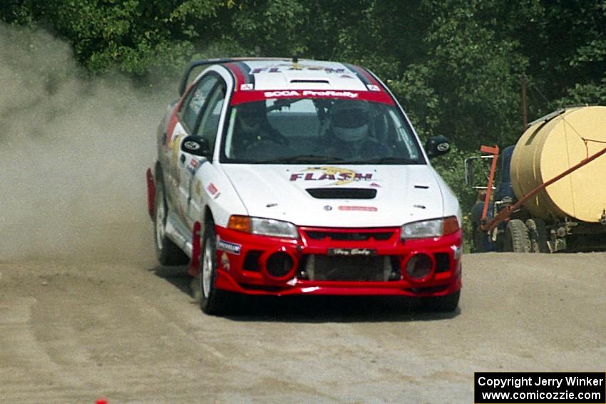 Garen Shrader / Michael Fennell Mitsubishi Lancer Evo IV on SS8, Speedway Shennanigans.