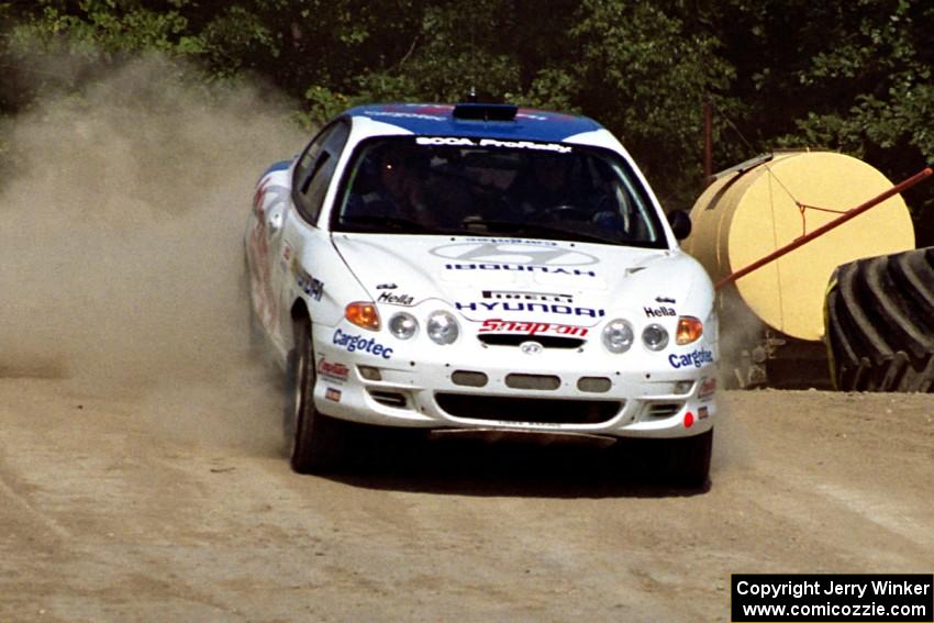 Noel Lawler / Charles Bradley Hyundai Tiburon on SS8, Speedway Shennanigans.