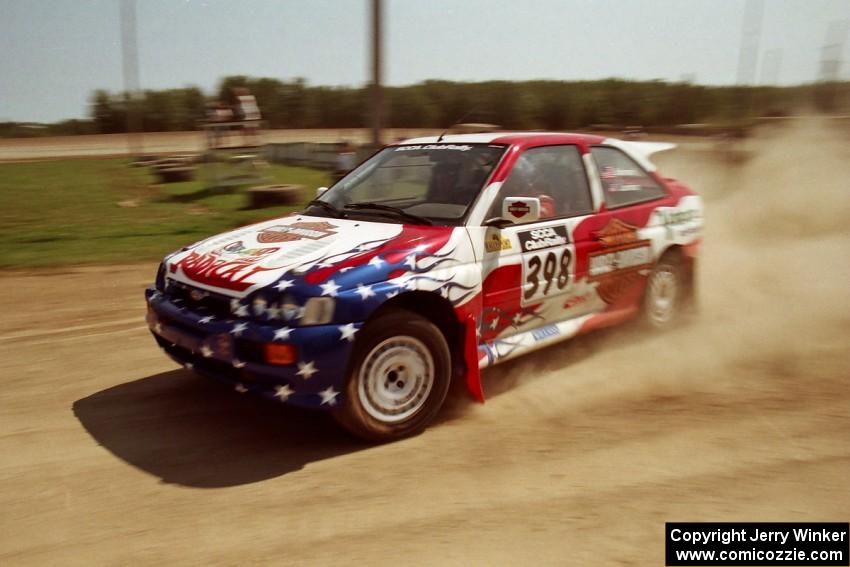 Kurosh Jahromi / Tony Lumino Ford Escort Cosworth RS on SS8, Speedway Shennanigans.