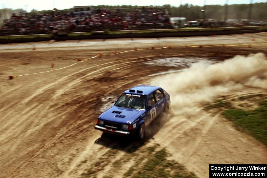 Mark Utecht / Brenda Corneliusen Dodge Omni GLH Turbo on SS8, Speedway Shennanigans.