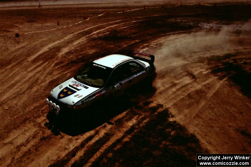 Lon Peterson / Bill Gutzmann Subaru Impreza 2.5RS on SS8, Speedway Shennanigans.