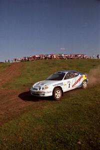 Paul Choiniere / Jeff Becker Hyundai Tiburon on SS11, Ranch Super Special I.