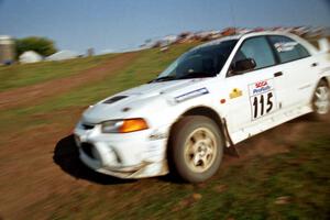 Seamus Burke / Frank Cunningham Mitsubishi Lancer Evo IV on SS11, Ranch Super Special I.