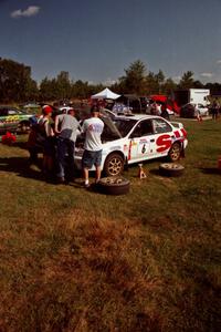 Henry Krolikowski / Cindy Krolikowski Subaru WRX STi at service at the ranch stage.