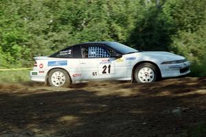 Chris Czyzio / Eric Carlson Mitsubishi Eclipse GSX at the spectator corner on SS10, Kabekona.