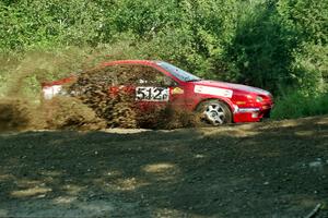 Jouni Pohjolainen / John Matikainen Nissan NX2000 at the spectator corner on SS10, Kabekona.