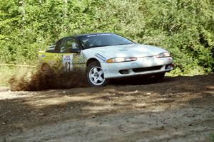 Paul Dubinsky / Yvon Dubinsky Eagle Talon at the spectator corner on SS10, Kabekona.