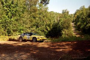 Steve Gingras / Bill Westrick Eagle Talon at the spectator corner on SS10, Kabekona.