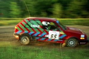 Brian Vinson / Richard Beels VW GTI at speed on SS14, East Steamboat.