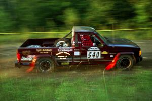 Scott Carlborn / Dale Dewald Jeep Comanche at speed on SS14, East Steamboat.