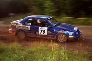 Kendall Russell / Dave Weiman Dodge Shadow at speed on SS14, East Steamboat.