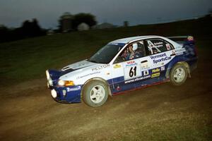 Karl Scheible / Russ Hughes Mitsubishi Lancer Evo V on SS15, Ranch Super Special II.