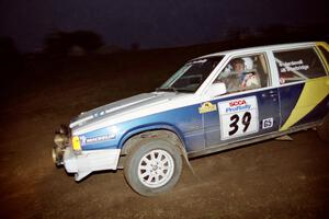 Carl Jardevall / Amity Trowbridge Volvo 740 Turbo on SS15, Ranch Super Special II.