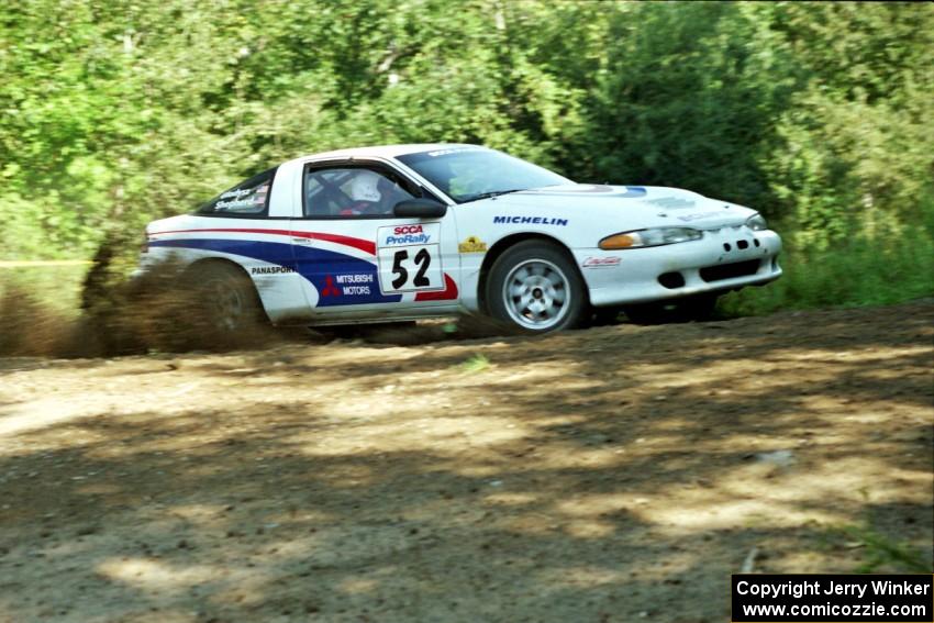 Doug Shepherd / Pete Gladysz Mitsubishi Eclipse at the spectator corner on SS10, Kabekona.