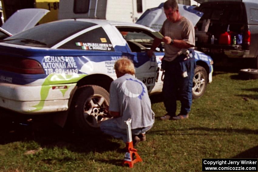 Celsus Donnelly / Mark McAllister Eagle Talon during service at the Ranch Super Special.