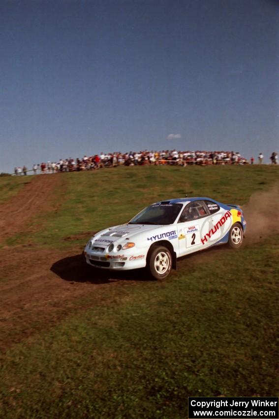 Paul Choiniere / Jeff Becker Hyundai Tiburon on SS11, Ranch Super Special I.