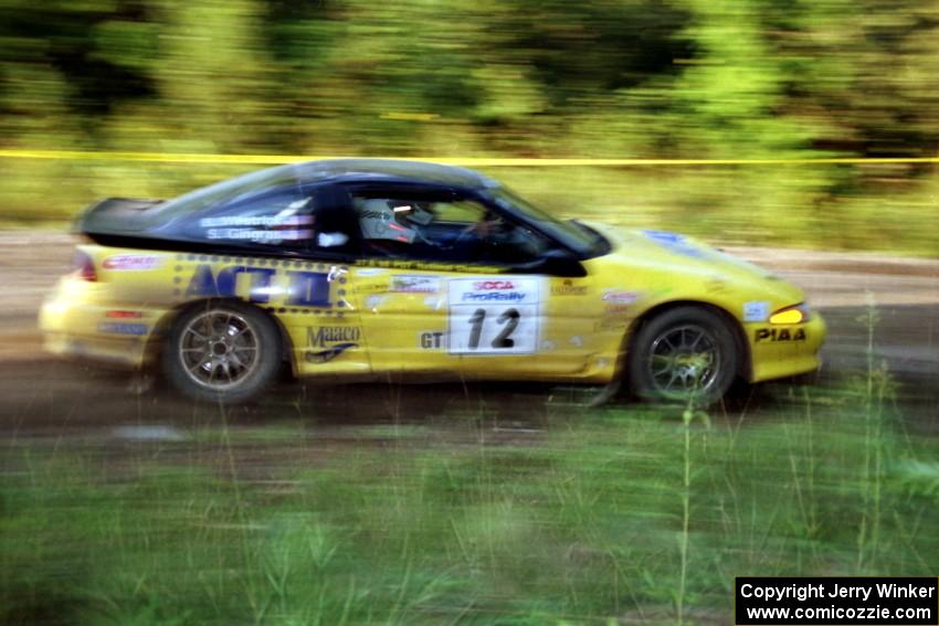 Steve Gingras / Bill Westrick Eagle Talon at speed on SS14, East Steamboat.