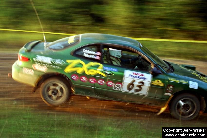 Tad Ohtake / Bob Martin Ford Escort ZX2 at speed on SS14, East Steamboat.