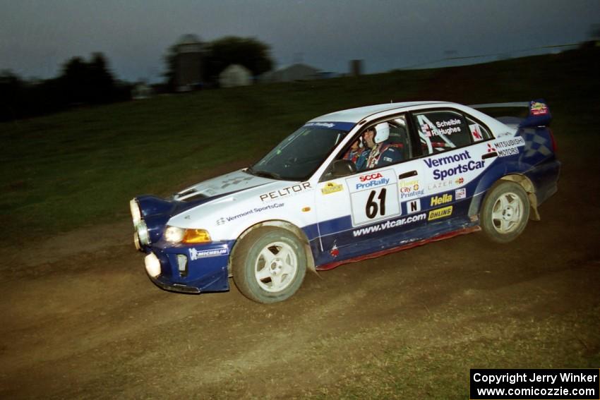 Karl Scheible / Russ Hughes Mitsubishi Lancer Evo V on SS15, Ranch Super Special II.