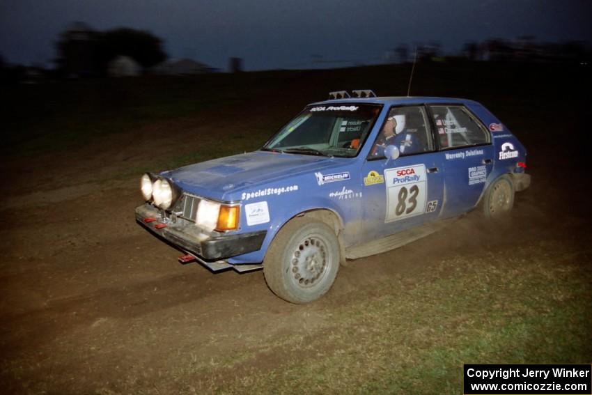 Mark Utecht / Brenda Corneliusen Dodge Omni GLH Turbo on SS15, Ranch Super Special II.