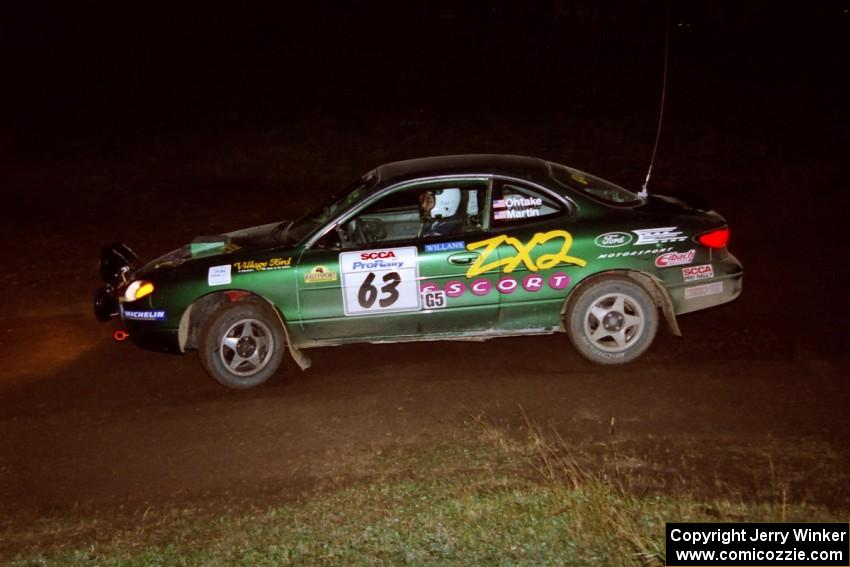 Tad Ohtake / Bob Martin Ford Escort ZX2 on SS15, Ranch Super Special II.