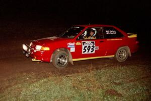 Jeff Hayford / Heidi Hayford Ford Escort GT on SS15, Ranch Super Special II.