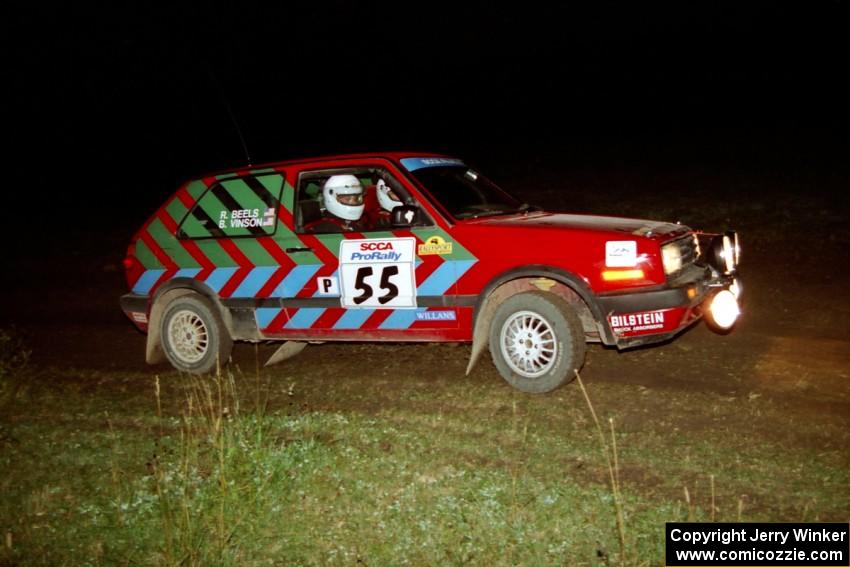 Brian Vinson / Richard Beels VW GTI on SS15, Ranch Super Special II.