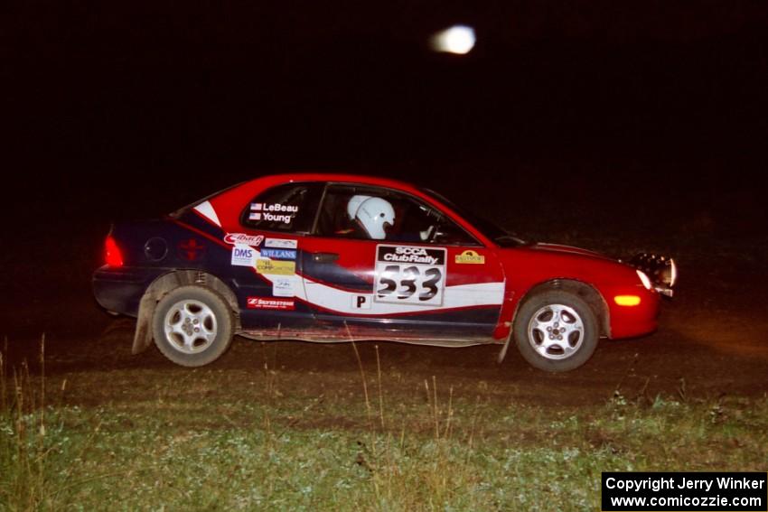 Tom Young / Jim LeBeau Dodge Neon ACR on SS15, Ranch Super Special II.