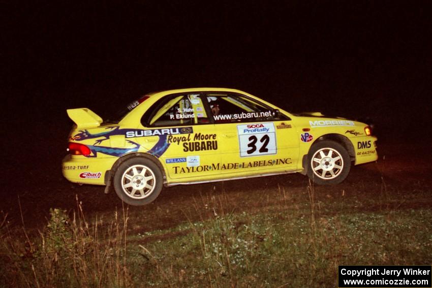 Paul Eklund / Scott Huhn Subaru Impreza on SS15, Ranch Super Special II.