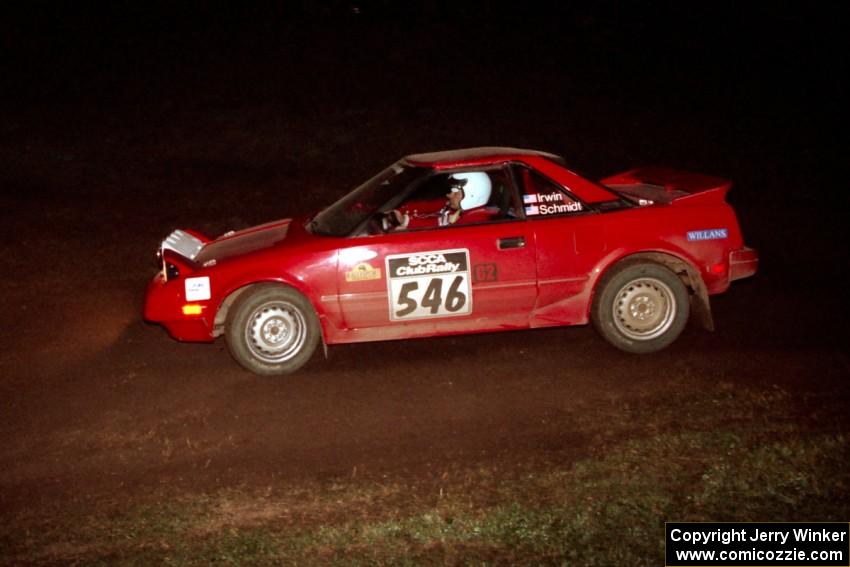 Phil Schmidt / Steve Irwin Toyota MR-2 on SS15, Ranch Super Special II.