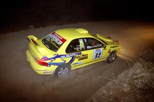 Paul Eklund / Scott Huhn Subaru Impreza on SS2.