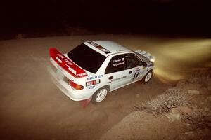 Tony Takaori / Ken Cassidy Mitsubishi Lancer Evo III on SS2.