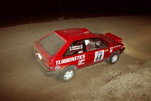 Doug Robinson / Sue Robinson Mazda 323GTX on SS2.