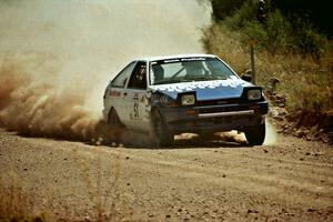 Jay Streets / Bill Feyling Toyota Corolla GT-S at speed on SS6.