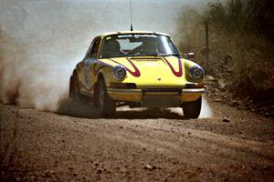 Dennis Chizma / Dave Weiman Porsche 911 at speed near the finish of SS6.