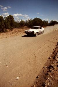 Peter Workum / John Rippel Plymouth Fire Arrow at speed near the finish of SS6.