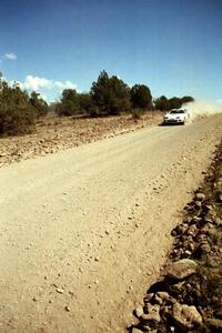 Joe Noyes / John Forespring Toyota Supra at speed near the finish of SS6.